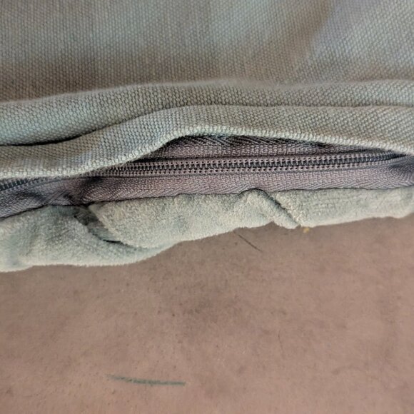 Sézane Large velvet cushion | Celadon - Picture 9 of 16